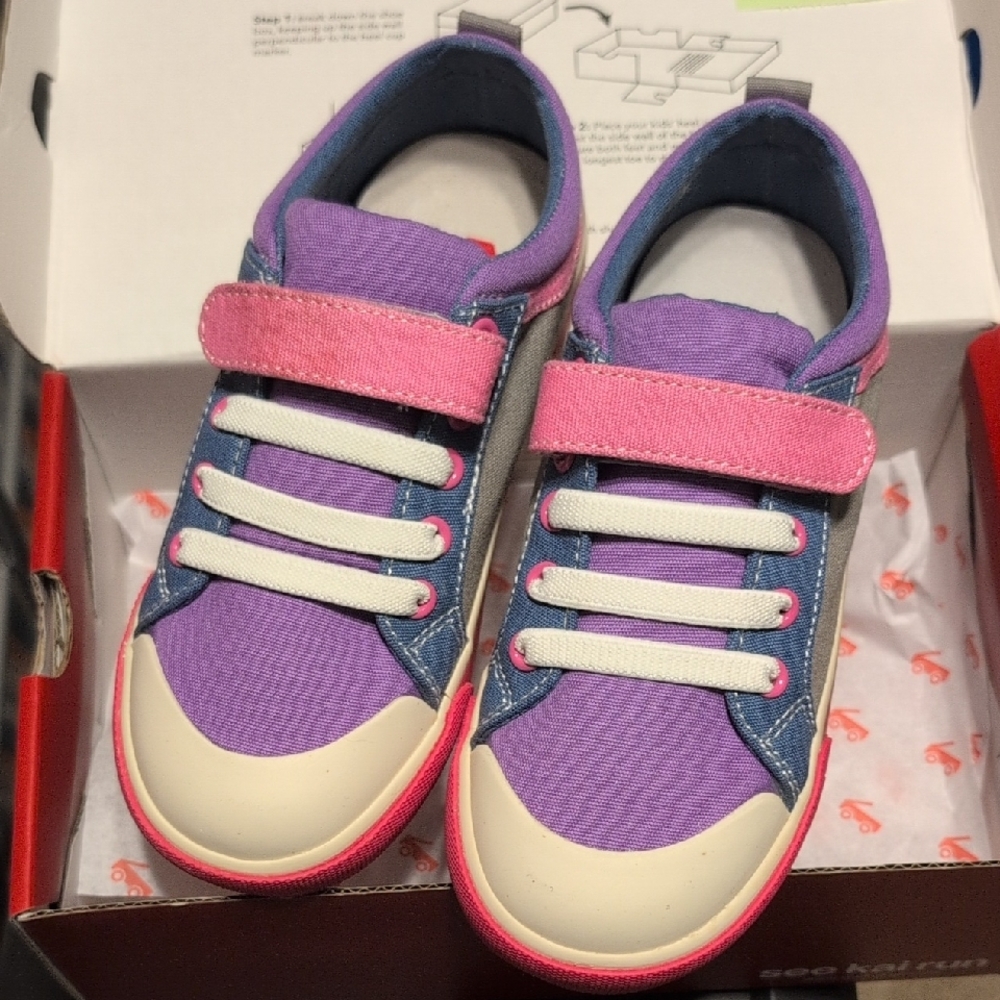 See Kai Run Kristin Shoes with Pink and Purple Accents